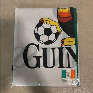NIB Guinness Green and Orange Soccer Banner 5x3 ft